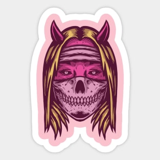 Evil girl Sticker